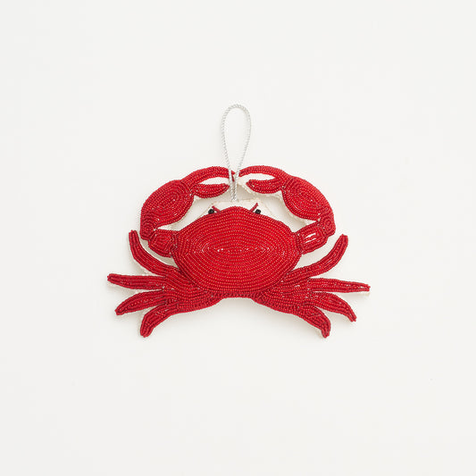 Beaded Ornament - Crab