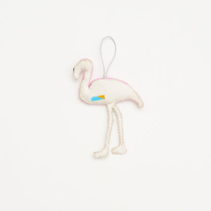 Beaded Ornament - Flamingo