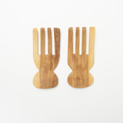 Wooden Salad Tongs