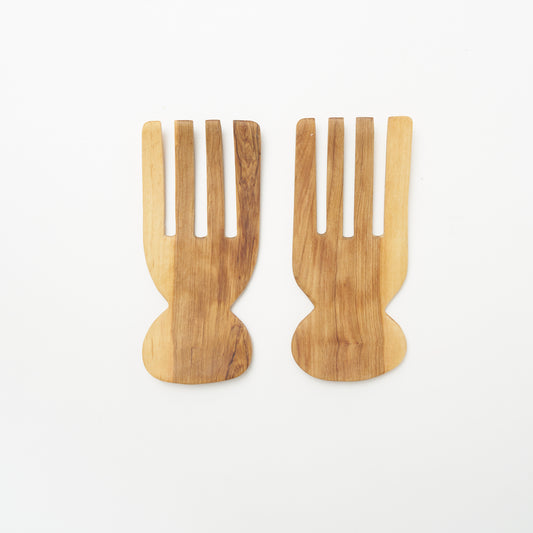 Wooden Salad Tongs