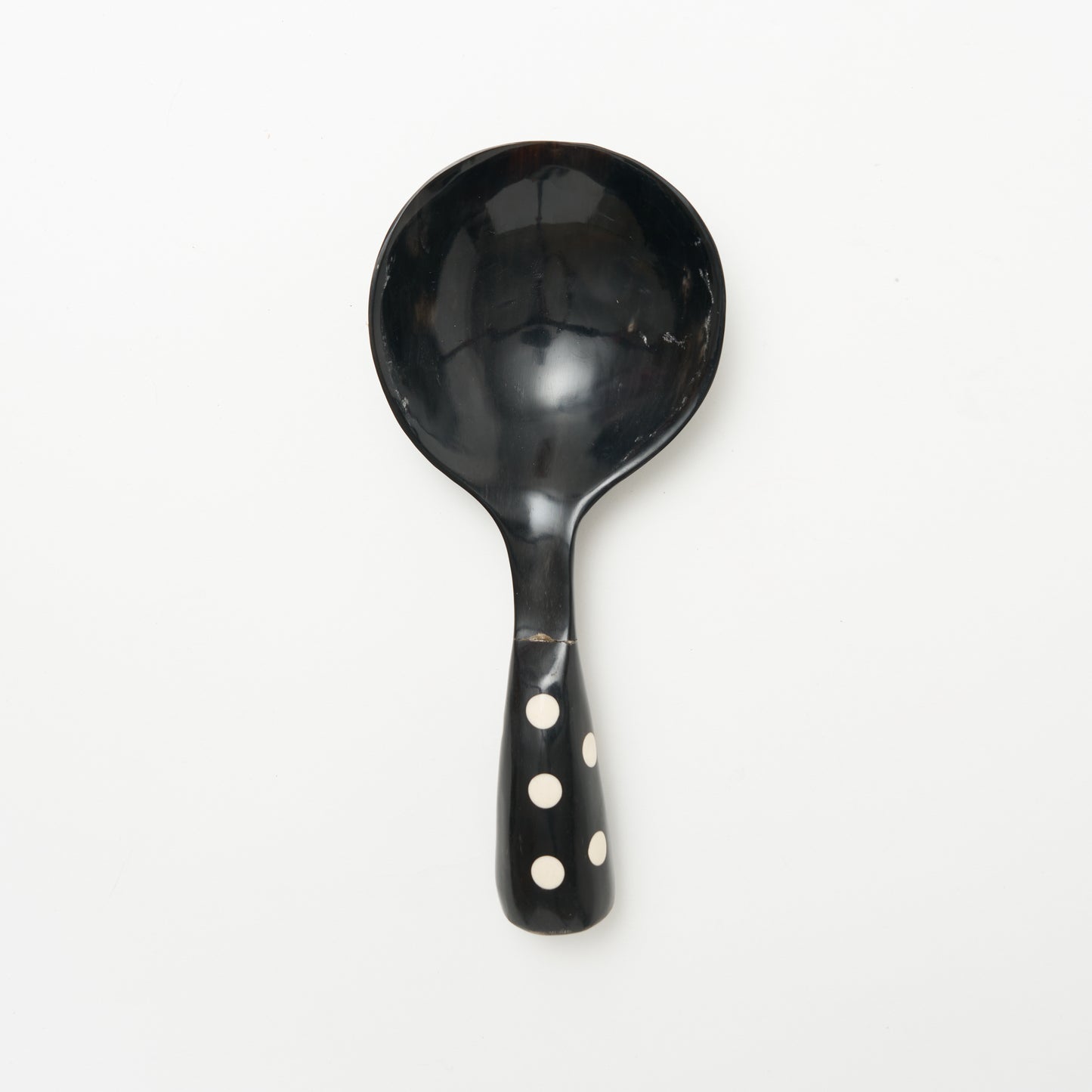 Horn Serving Spoon - Polka Dots