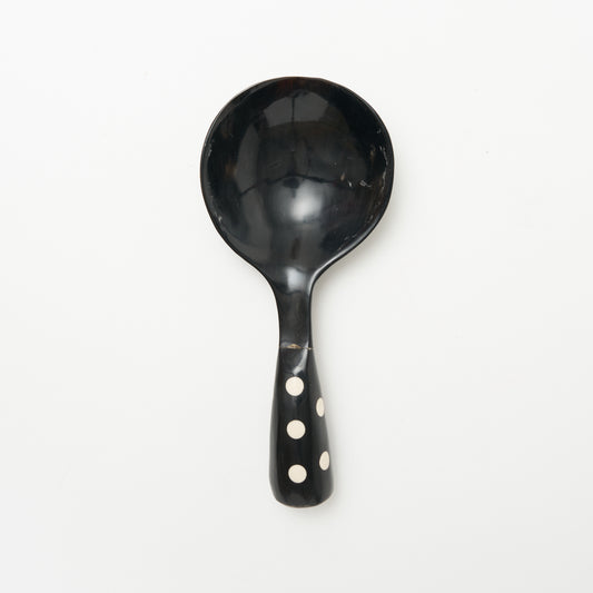 Horn Serving Spoon - Polka Dots