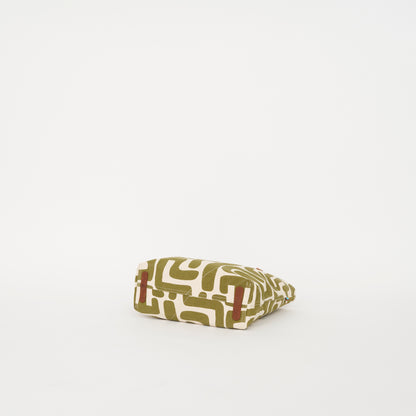 Go-To Tote - Moss Kuba with Brown Beaded Heart