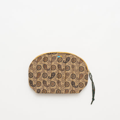 Kanga Pouch with Beaded Hearts - Olive