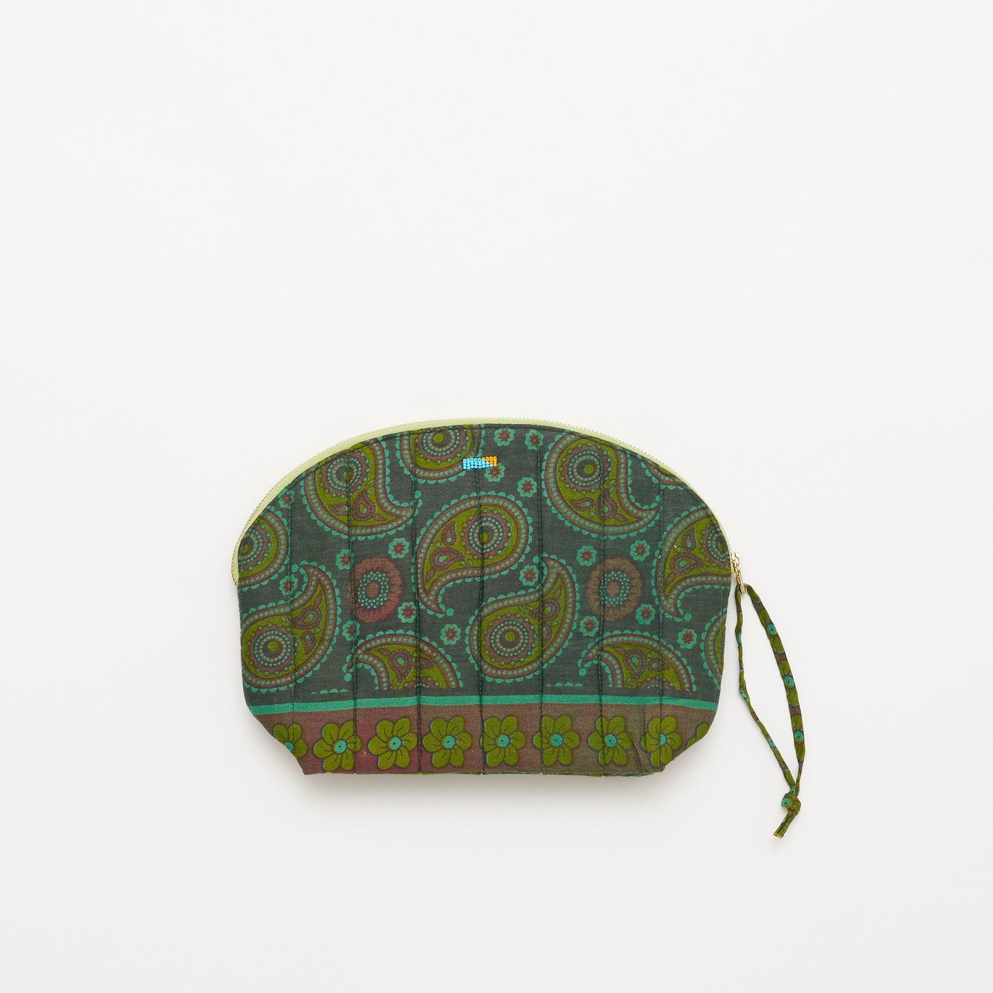 Kanga Pouch with Beaded Hearts - Fern Meadow