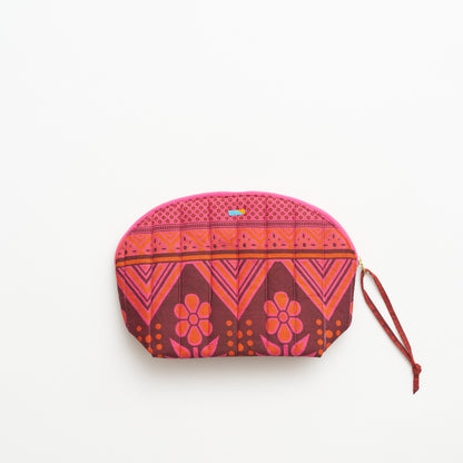 Kanga Pouch with Beaded Hearts – Crimson Mandala