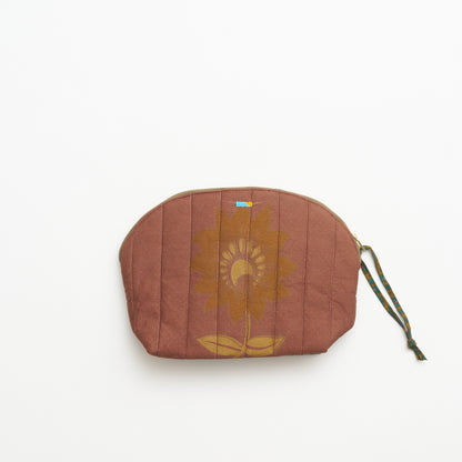 Kanga Pouch with Beaded Hearts – Teal Meadow