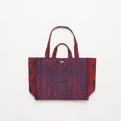Kanga Tote with Beaded Love - Raspberry