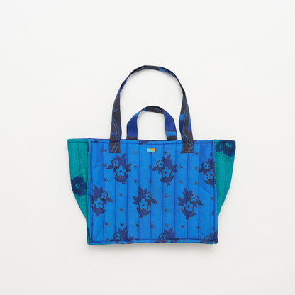 Kanga Tote with Beaded Love - Blueberry Bloom