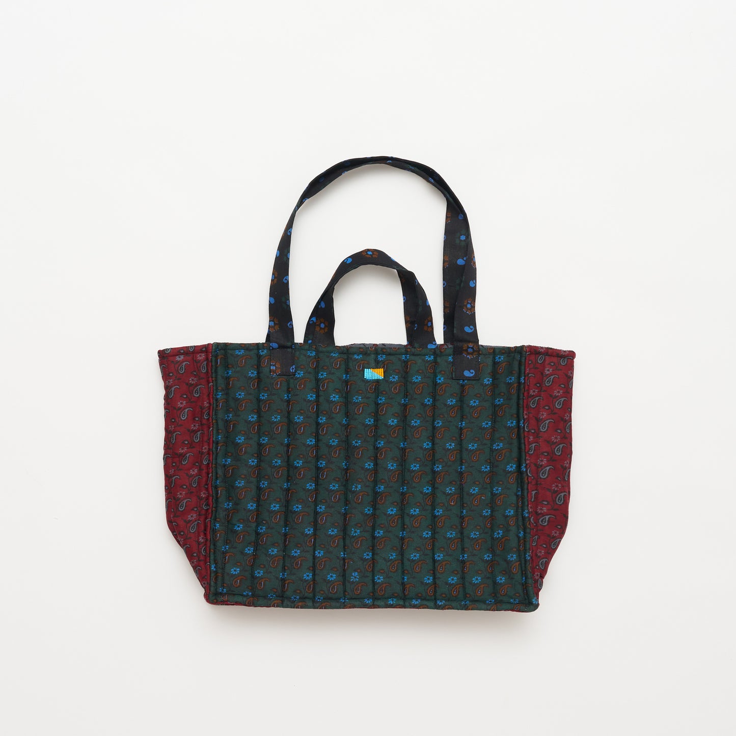 Kanga Tote with Beaded Love - Cedar Leaf