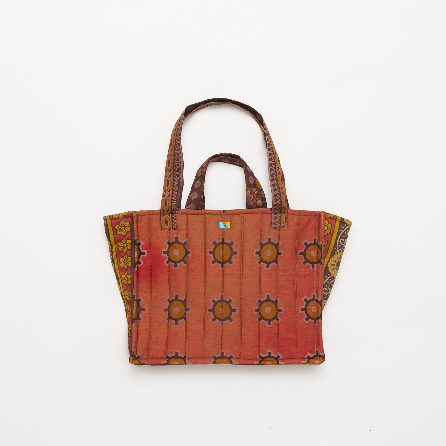 Kanga Tote with Beaded Love - Sunset Clay