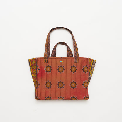 Kanga Tote with Beaded Love - Sunset Clay