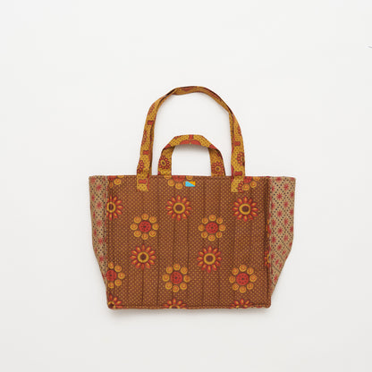 Kanga Tote with Beaded Love - Golden Sunflower