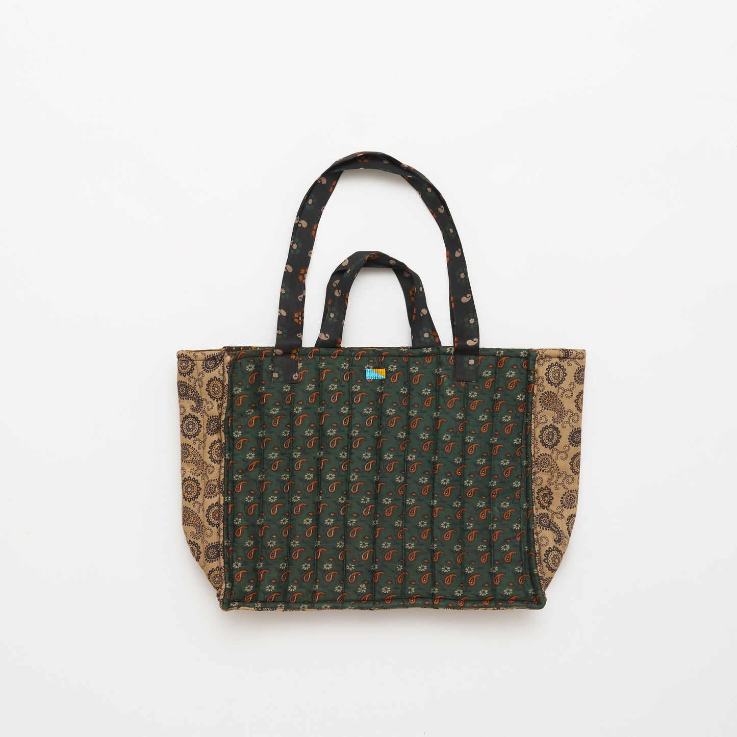 Kanga Tote with Beaded Love - Olive