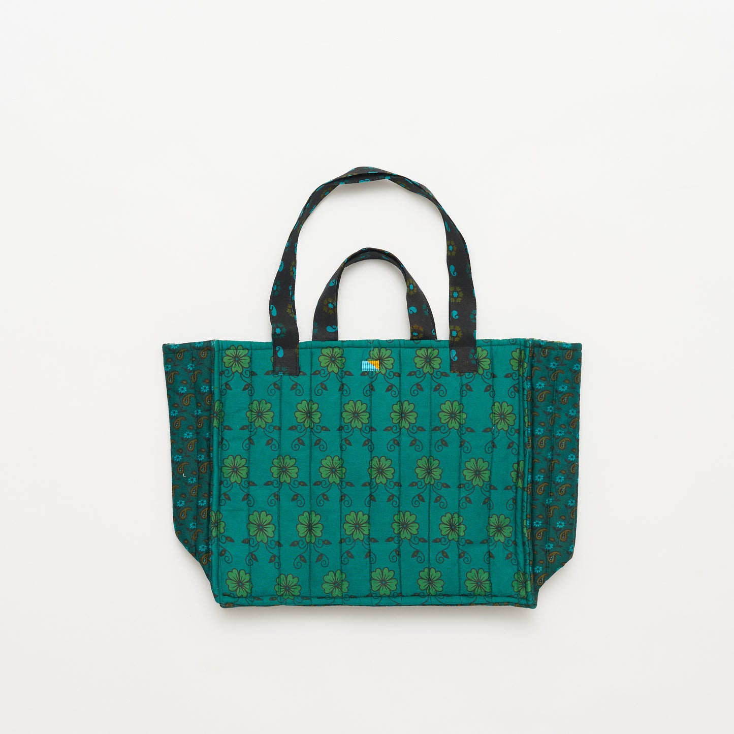 Kanga Tote with Beaded Love - Clover