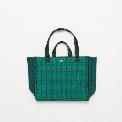 Kanga Tote with Beaded Love - Clover