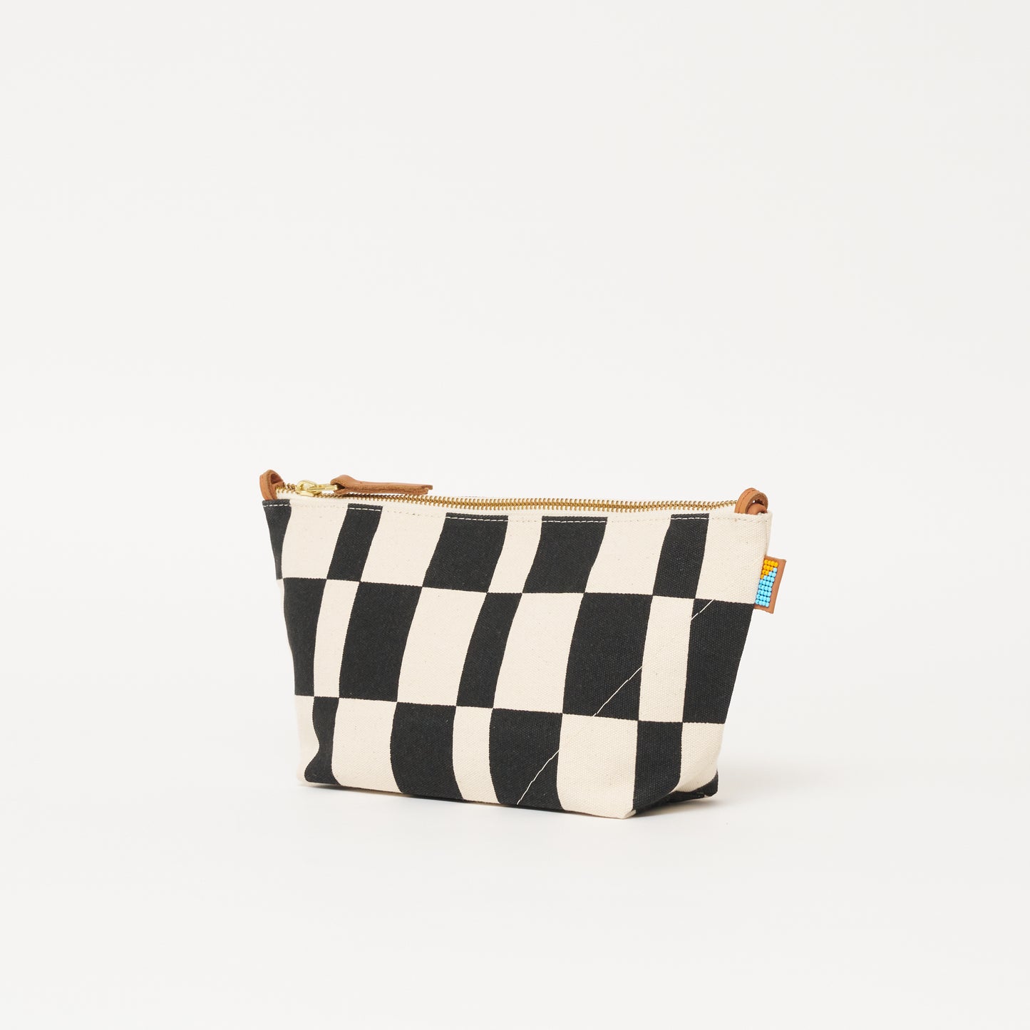 Large Convertible Pouch - Black Checker