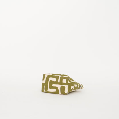 The Mini - Moss Kuba with Brown Beaded Heart Charm