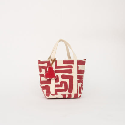 The Mini - Merlot Kuba with Beaded Heart Charm
