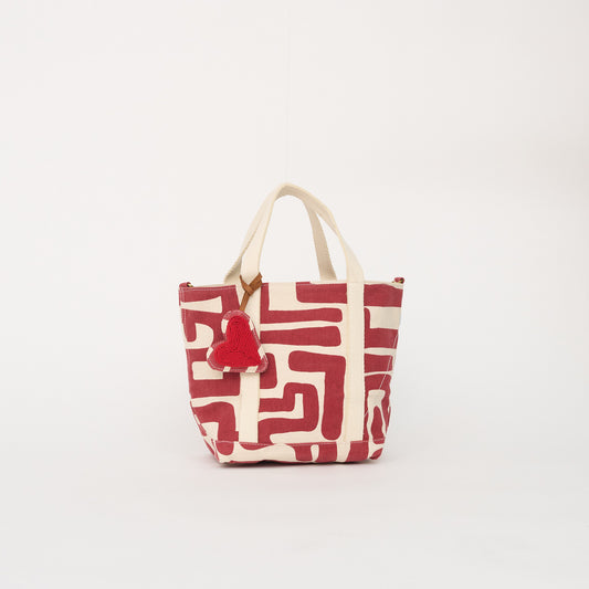 The Mini - Merlot Kuba with Beaded Heart Charm