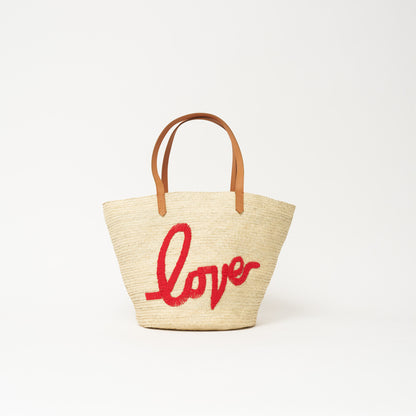 Palma Tote - Beaded Red Love