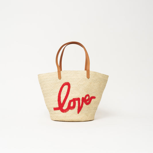 Palma Tote - Beaded Red Love