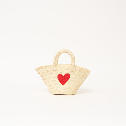 Mini Palma with Beaded Red Heart