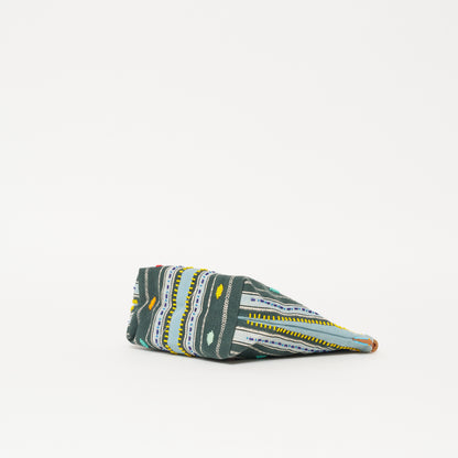 XLarge Convertible Pouch - Beaded Bisa Stripe