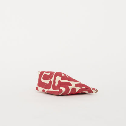 XLarge Convertible Pouch - Merlot Kuba with Beaded Heart