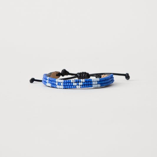 Skinny LOVE Bracelet - Cobalt/Light Blue