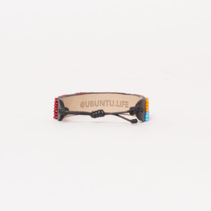 Mara Bracelet - Red Candy Stripe