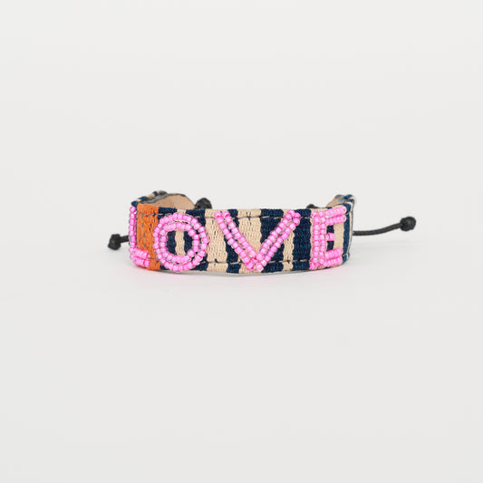 Mara Baule LOVE Bracelet - Bubblegum Pink