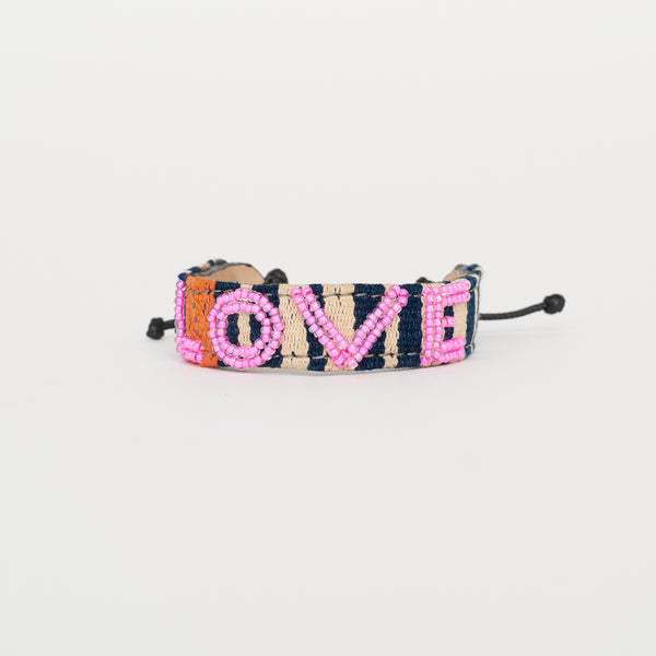 Mara Baule LOVE Bracelet - Bubblegum Pink
