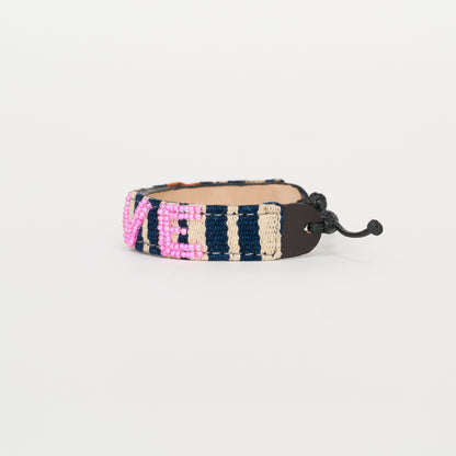 Mara Baule LOVE Bracelet - Bubblegum Pink
