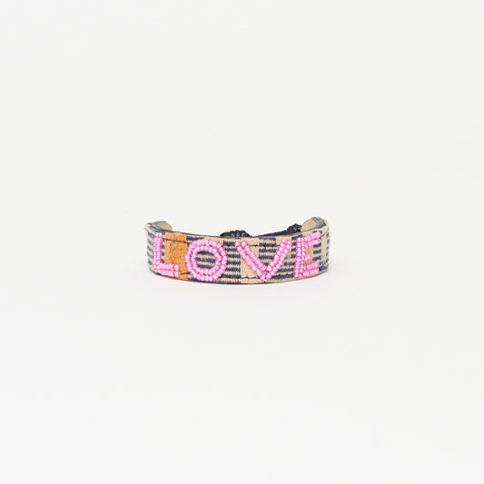 Mara Baule LOVE Bracelet - Bubblegum Pink