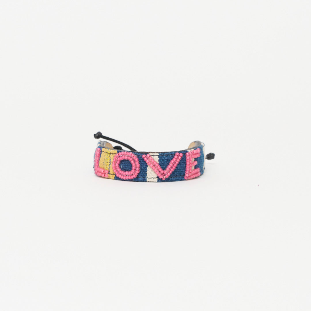 Mara Baule LOVE Bracelet - Summer Pink