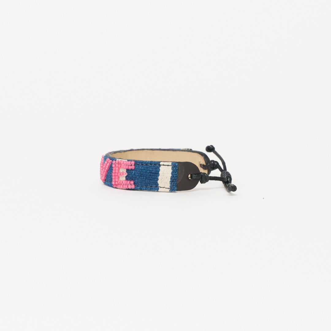 Mara Baule LOVE Bracelet - Summer Pink