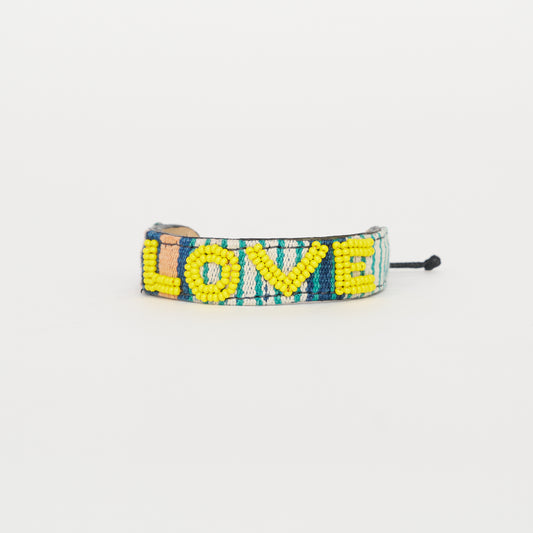 Mara Baule LOVE Bracelet - Yellow