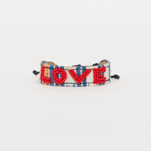 Mara Baule LOVE Bracelet - Red