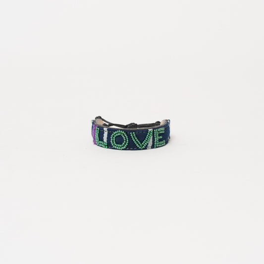 Mara Baule LOVE Bracelet - Evergreen