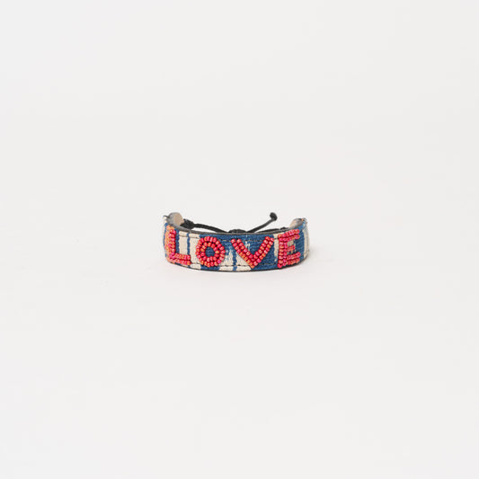 Mara Baule LOVE Bracelet - Crimson
