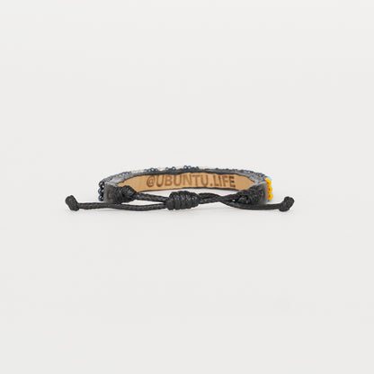 Skinny LOVE Bracelet - Gunmetal/Silver