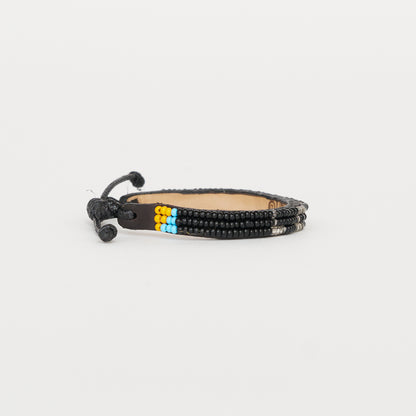 Skinny LOVE Bracelet - Black/Silver