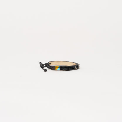 Skinny LOVE Bracelet - Black/Silver
