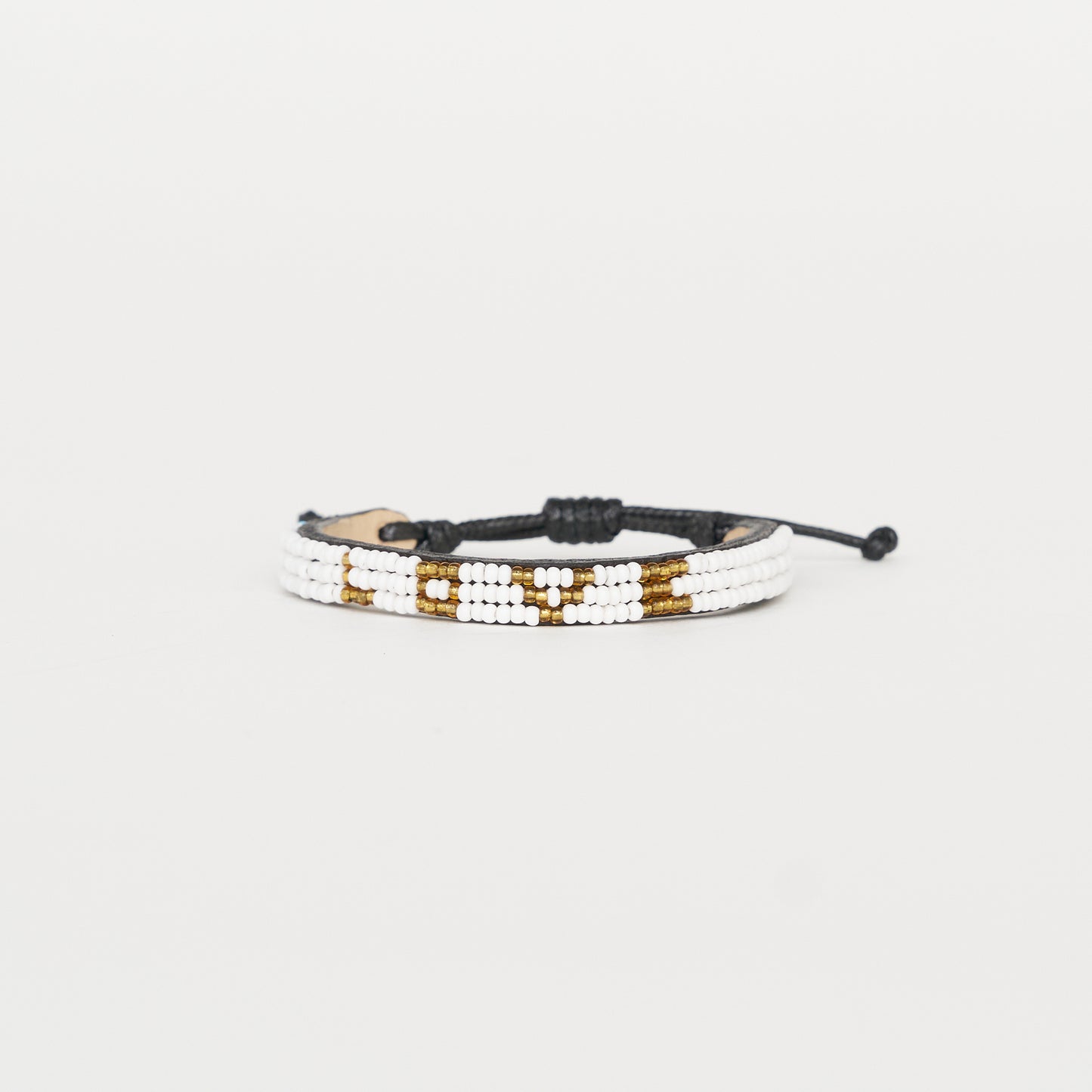 Skinny LOVE Bracelet - White/Gold