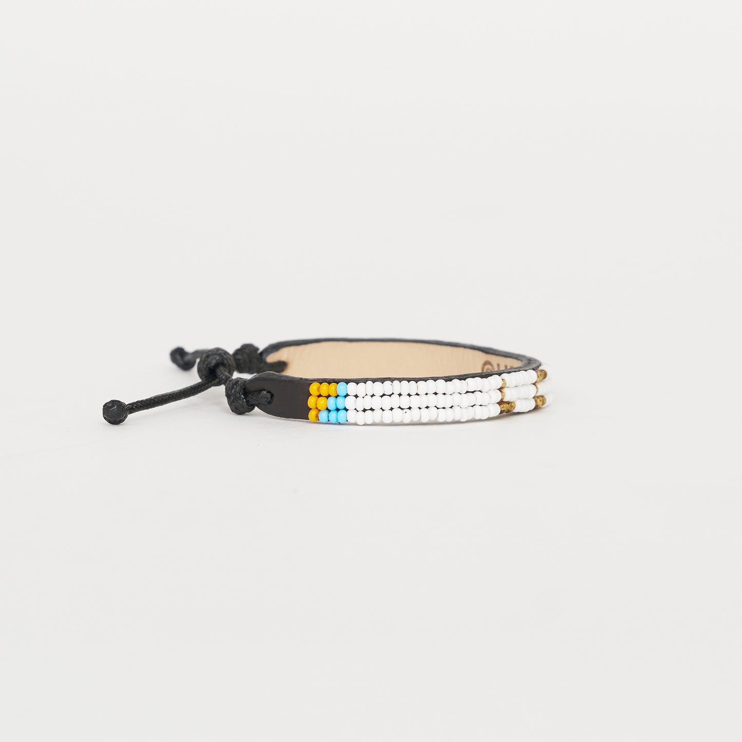 Skinny LOVE Bracelet - White/Gold