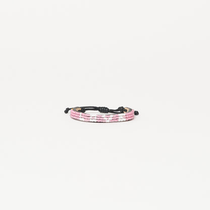 Skinny LOVE Bracelet - Pearly Pink/White