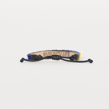 Skinny LOVE Bracelet - Royal/White