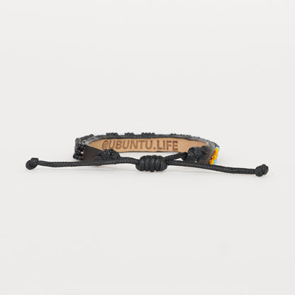 Skinny LOVE Bracelet - Black/White