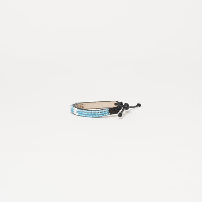 Skinny LOVE Bracelet - Blue/White